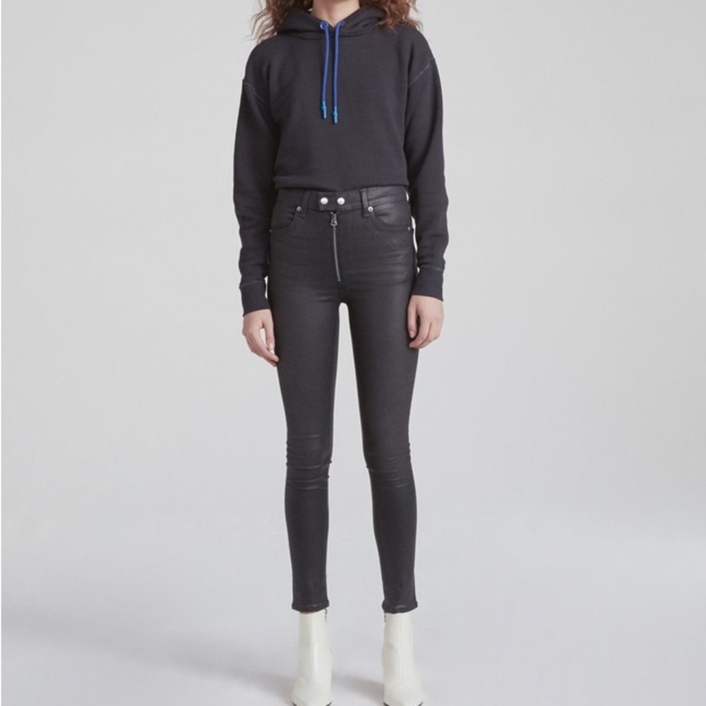 Rag & Bone High Rise Baxter Coated Jeans